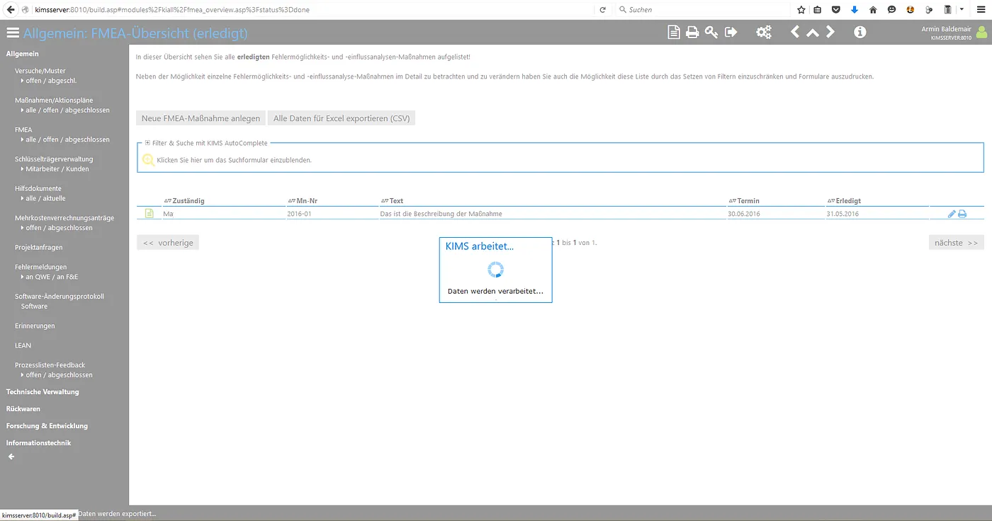 KIMS enterprise web-app suite